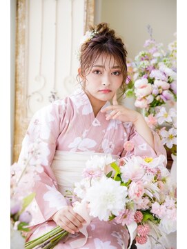 ヘアメイクサロンシャルメ(Hair Make Salon CHARMER) 浴衣にオススメ☆ルーズなお団子スタイル♪