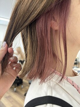 ユッカアカデミー(YUCCA academy) 【 YUCCA 】大人かわいいイヤリングカラー/ピンク×ベージュ