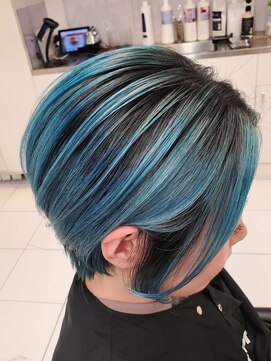 トニーアンドガイニイガタ(TONI&GUY NIIGATA) ターコイズブルー×バレイヤージュ