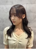 【小野style】韓国風シースルーバング　ミディアムレイヤー　