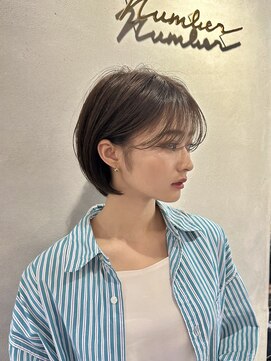 ナンバー 六本松(Number) 大人可愛い20代30代40代丸みショートボブ/ミニボブ/韓国ヘア