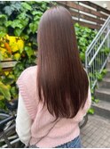 髪質改善トリートメント ストレート 艶髪 ブラウンベージュ 20代