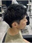 メンズカットパーマニュアンスパーマジェットモヒカンショート