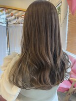 フラバー(flover)&nbsp;【ブリーチなしベージュ×インナーミントオリーブ】kanna