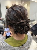 シニヨンアレンジ結婚式成人式アレンジシ×小野ふゆり
