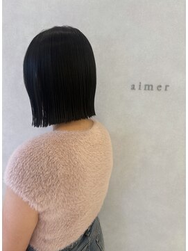 エメ バイ ヘアーポケット(aimer by hair pocket) *+aimerが叶える...切りっぱなしボブ