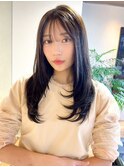 ロングレイヤーカット*前髪カット*シースルーバング*髪質改善
