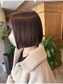 春カラー☆パツっとボブ☆