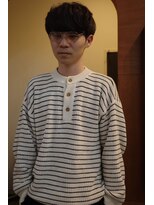 エディ(Edy)&nbsp;マッシュニュアンスパーマケアパーマ刈り上げメンズ眉毛カット