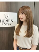 ハーツオオサカ(HE:ARTS OSAKA) 大人かわいいエギョモリツヤ感ストレート