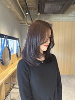 ジュベ(juve.) 大分ミディアムロング顔周りレイヤーカット髪質改善カラー