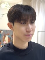 ノラキチジョウジ(NORA KICHIJOJI) 韓国風マッシュショートワックスなしダウンパーマ刈り上げなし