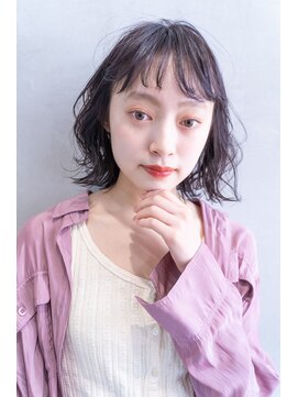 ケイト(kate) [kate] 大宮　ダークアッシュ×ウェーブミディ