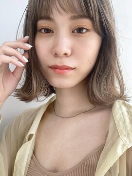 ガーデントウキョウ(GARDEN Tokyo) 【GARDEN 田中麻由】小顔セミウェットオリーブカラーボブ