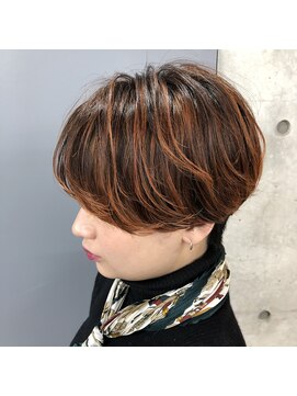 シエル 松山店(CIEL) マッシュショート×ハイライト=お洒落マニッシュスタイル