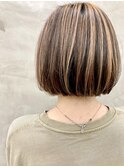 *【SUN】コントラストハイライトグレープベージュ