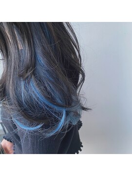 ヘアスタジオ アルス 御池店(hair Studio A.R.S) ブルーインナーカラー #くすみブルー