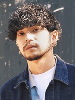 波巻きスパイラルパーマツイストスパイラルツーブロック