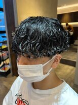 波巻きスパイラルパーマ/ツイストスパイラルパーマ/メンズウルフ