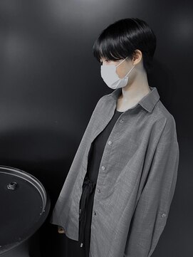 シースルーマッシュ×ジェンダーレス×黒髪×ニュアンスマッシュ