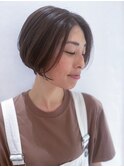 ひし形ショートボブ
