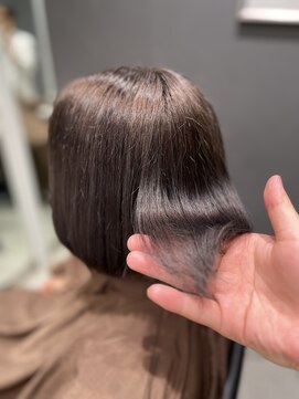 リュネッツ(lunettes) 【髪質改善】グレイヘアーにダブルカラー!