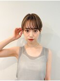 耳掛けショート/ハイライトショート/美人ショート