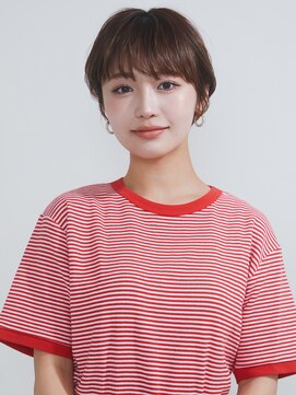 オンク 新宿(onk) 黒髪/グレーベージュ/レイヤーロング/前髪パーマ[新宿駅]