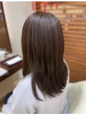 ブリーチ無しミルクティー