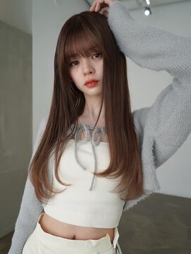 アンジェリカ 難波店(ANGELICA) 重め前髪×透明感ブラウン