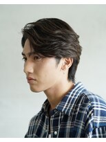 センターパートカルマヘアニュアンスパーマ韓国シャドウパーマ