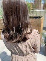 ロウ 町田(ROW)&nbsp;大人かわいいエギョモリ ミルクティーブラウン ひし形シルエット