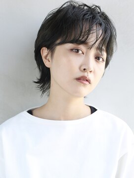 バース(BIRTH) 天神【BIRTH】ボブウルフ小顔ショートネビージュ