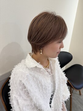 パプスドコワフュール 甲子園口店(Pap's de coiffeur) 骨格補正カット/ピンクベージュ/甲子園口美容室