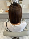 縮毛矯正髪質改善ハイライトレイヤーカット枚方美容室エクステ