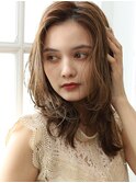 20代30代40代大人可愛いアッシュベージュダブルカラー透明感