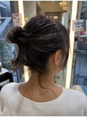 ゆるふわお団子ヘアー