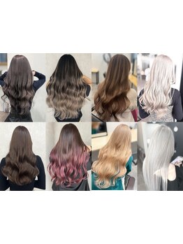 【カラー&エクステ専門店】最新≪染めれるエクステ≫で地毛との色ムラ無し！≪最高級品質ハネエクステ≫