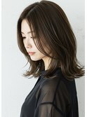 30代40代50代外ハネミディアムレイヤー髪質改善酸性ストレート
