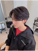 フェザー×センターパート