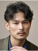ルーズフェザーセンターパート/ビジネスヘア