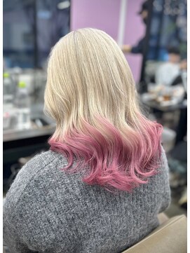 ディーカヘアーセンダイ(Di KA HAIR sendai) ”blond×pink”