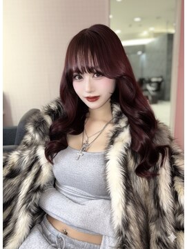 シーズン 大阪(SEASON) 【カットカラー】ワインレッド/韓国ヘア/レイヤー/梅田駅