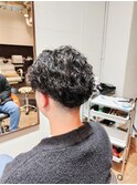 ツイストスパイラルパーマ　ツーブロック