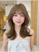 ミディアム レイヤー 韓国 顔まわり ヨシンモリ
