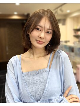 ハピネス クローバー 八木店(Happiness CLOVER) レイヤーボブ 髪質改善 ベージュカラー