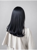 【パーソナルカラー診断】暗髪透明感＊ディープブルー｜髪質改善
