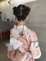 カシェ ホリエ(CACHE HORIE)&nbsp;大人ツインヘアセット / 浴衣 / 三保
