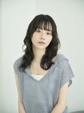 リトル 通町筋(little) 黒髪×ゆるウェーブセミロング
