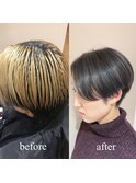 ブリーチ後すぐに色落ちしてしまう方へ！！　アッシュグレージュ